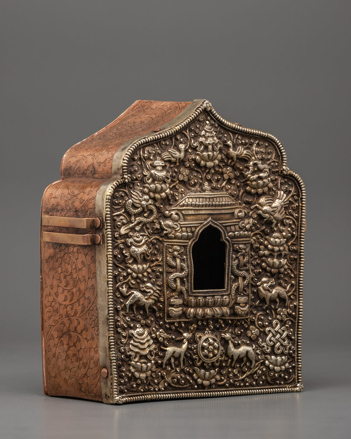 Traditional Sacred Ghau Box | Himalayan Shrine Art