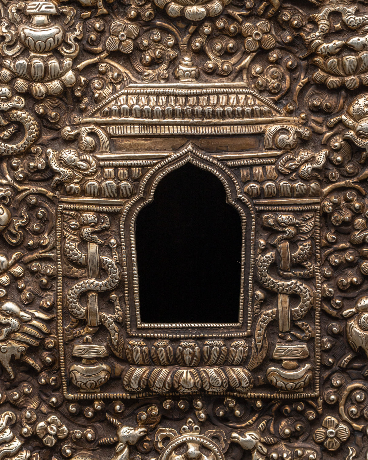 Traditional Sacred Ghau Box | Himalayan Shrine Art