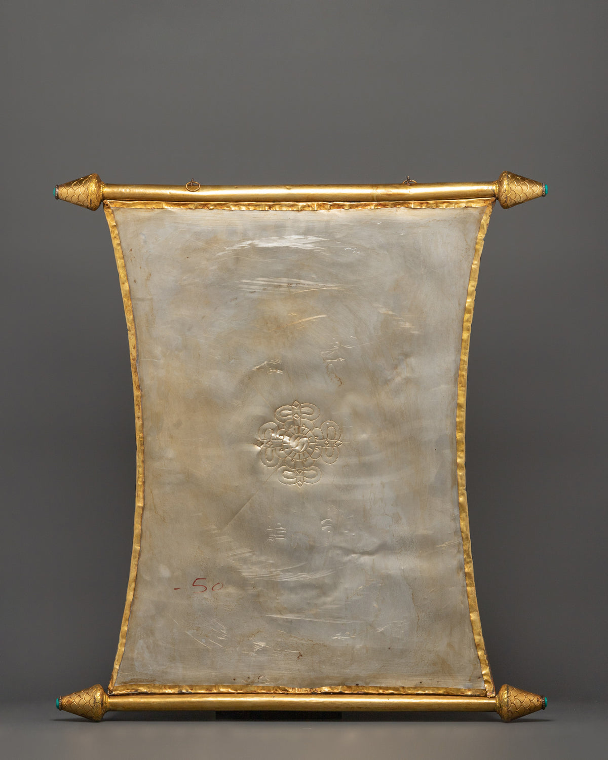 Protective Kalachakra Metal Thangka | Gold Plated Buddhist Wall Artwork