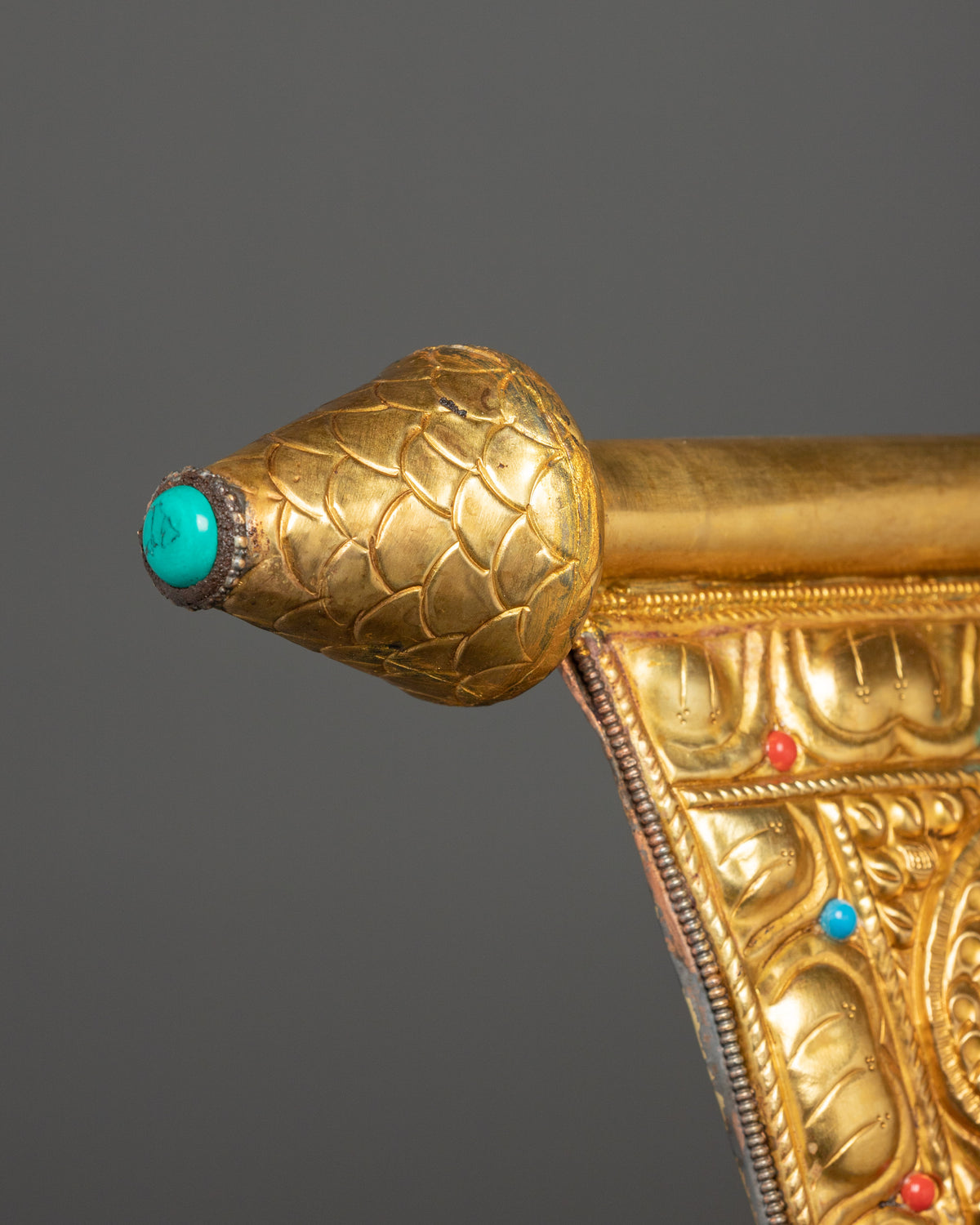 Protective Kalachakra Metal Thangka | Gold Plated Buddhist Wall Artwork