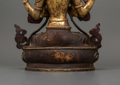 Chenrezig Bodhisattva Figurine | Compassion and Wisdom Craft