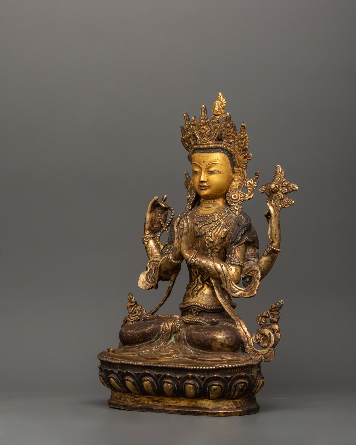 Chenrezig Bodhisattva Figurine | Compassion and Wisdom Craft