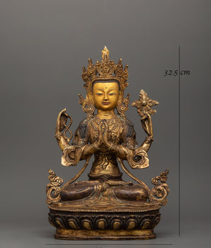 Chenrezig Bodhisattva Figurine | Compassion and Wisdom Craft