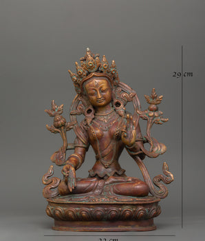 White Tara Statue for Shrine | Longevity and Compassion Art