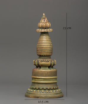 Kadam-Style Stupa | Traditionally Crafted Art