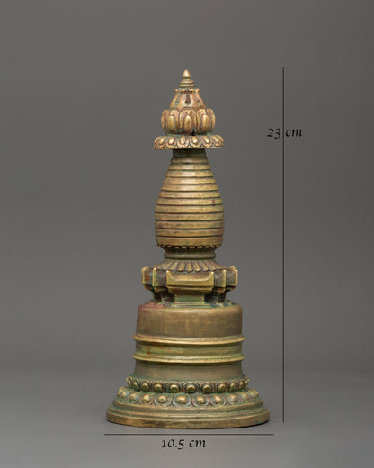 Kadam-Style Stupa | Traditionally Crafted Art