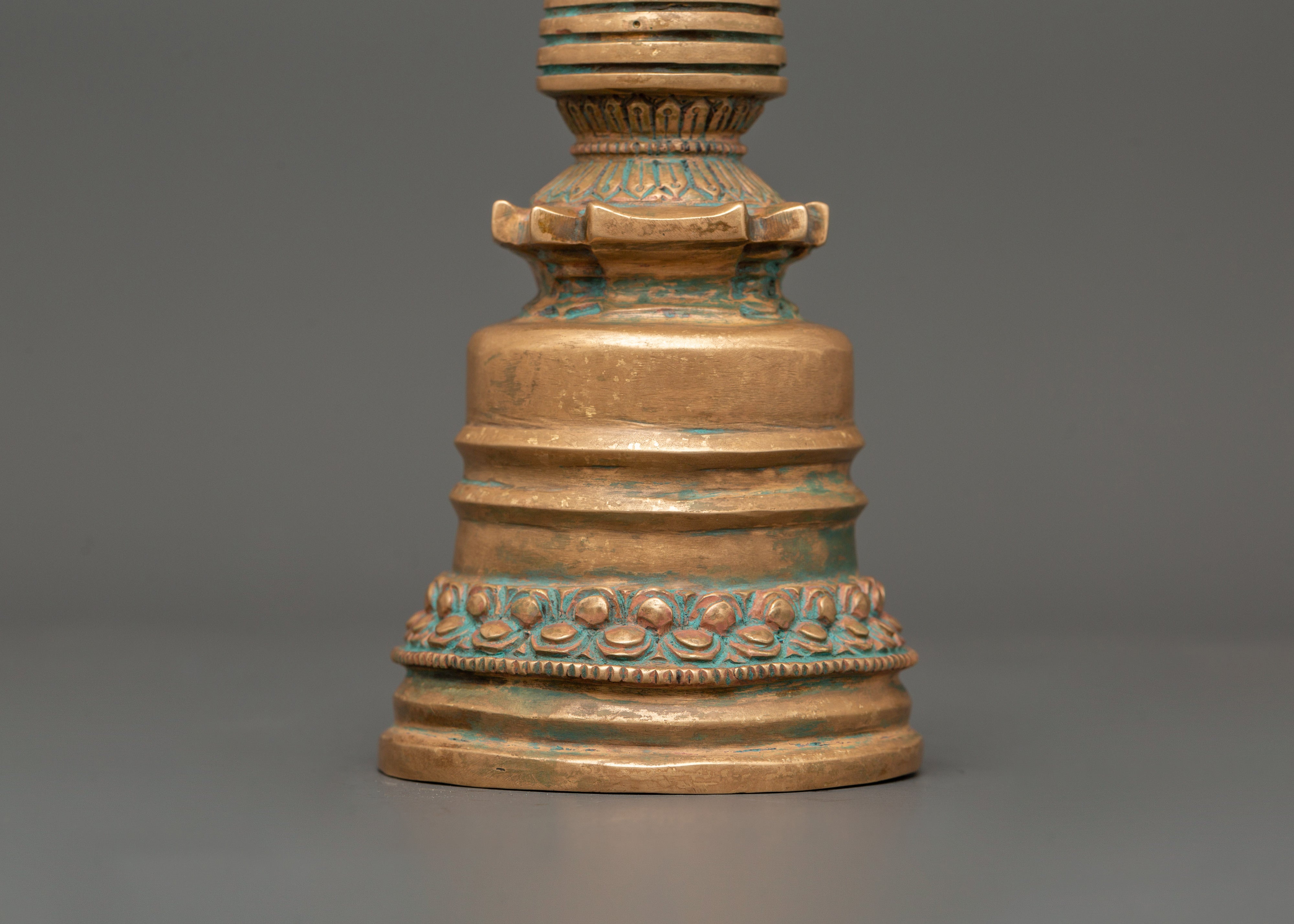 Handcrafted Sacred Kadampa Stupa | Spiritual Home Decor