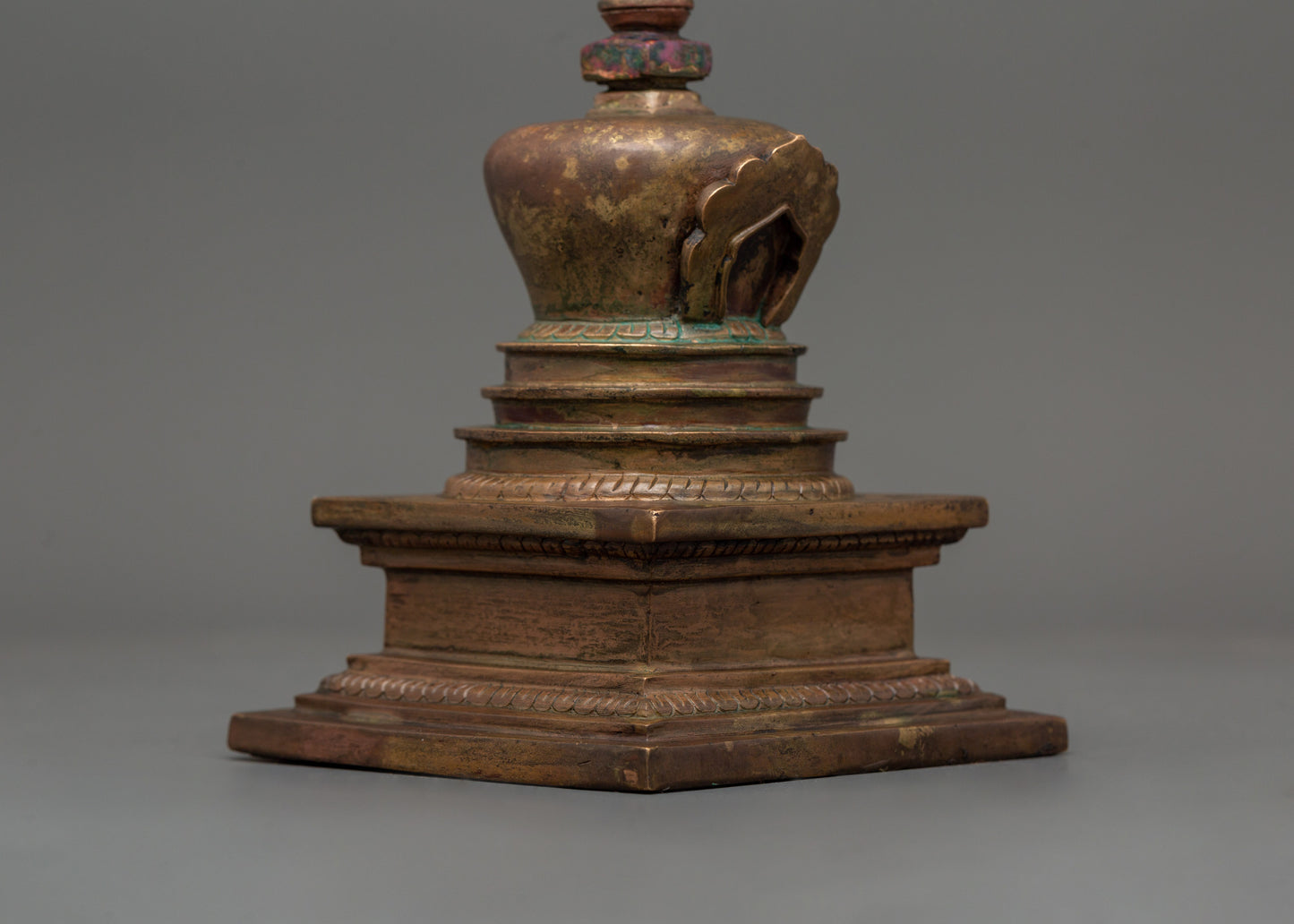 Oxidized Copper Stupa for Shrine | Dharma Decor