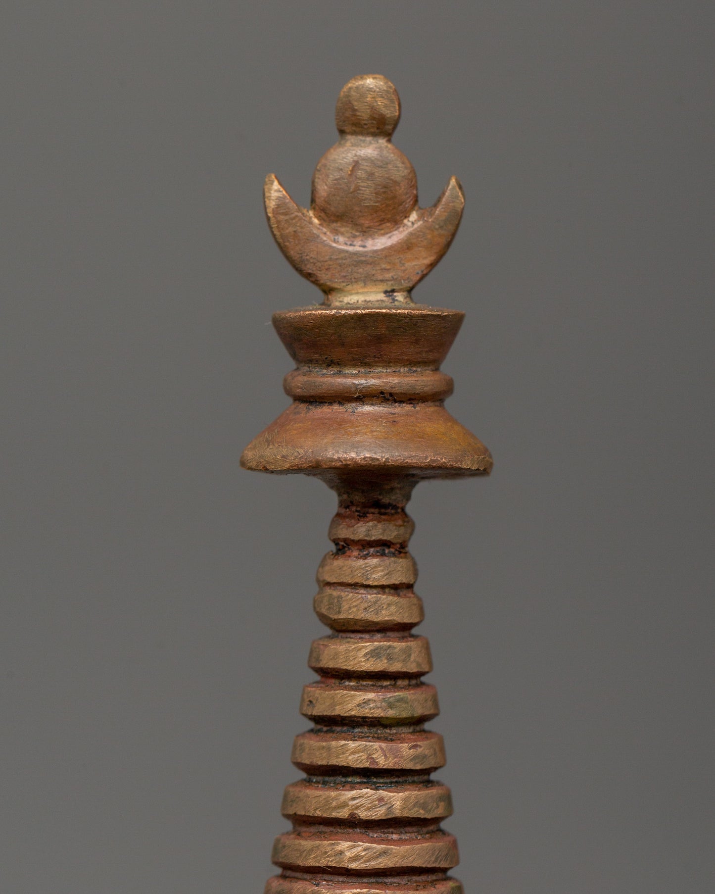 Oxidized Copper Stupa for Shrine | Dharma Decor