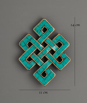 Turquoise Endless Knot Wall Hanging | Bring Peace and Harmony Home