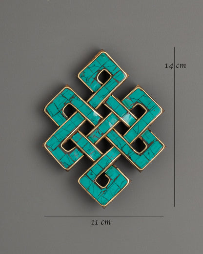 Turquoise Endless Knot Wall Hanging | Bring Peace and Harmony Home