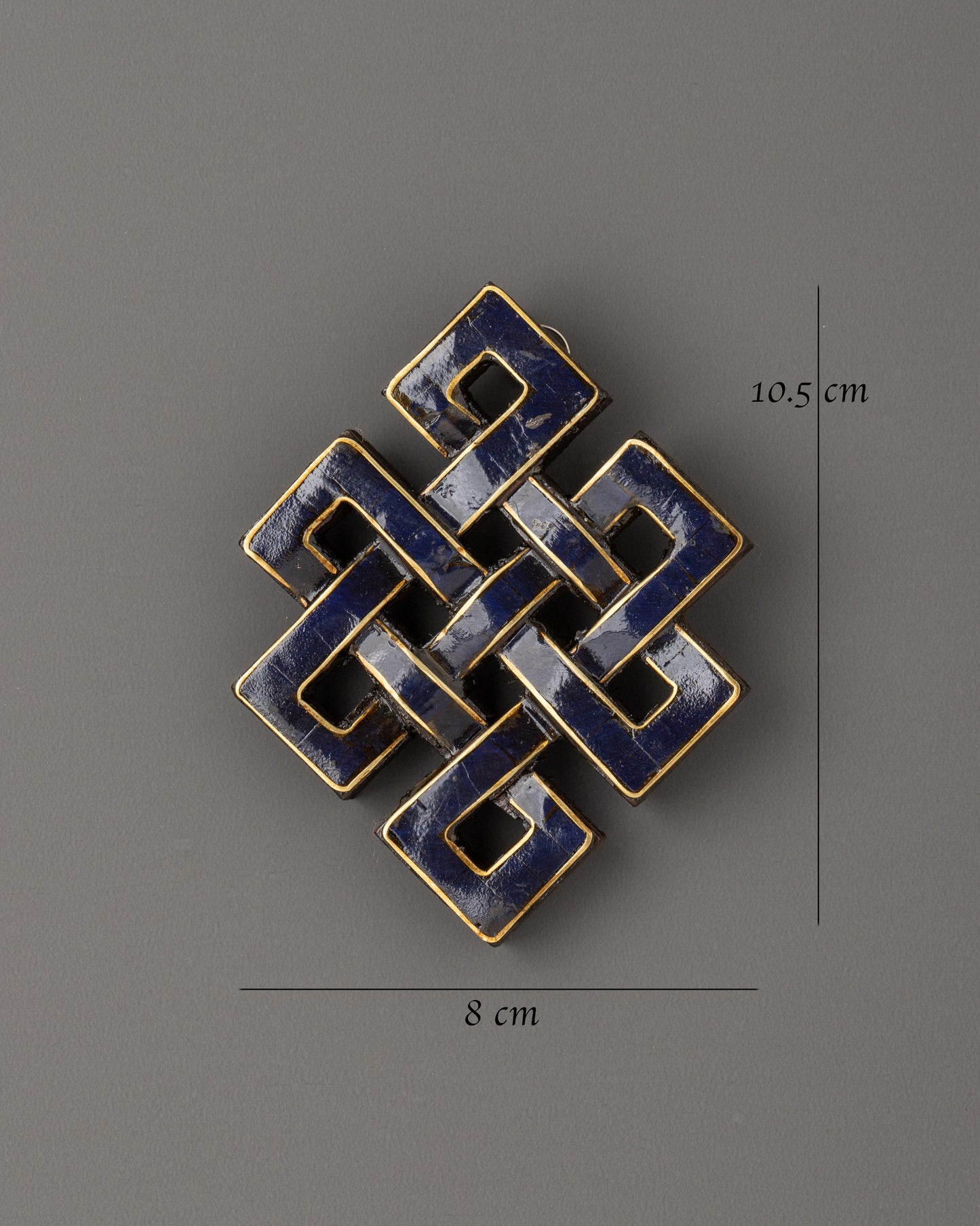 Lapis Lazuli Endless Knot Wall Hanging | Timeless Symbol of Spiritual Wisdom