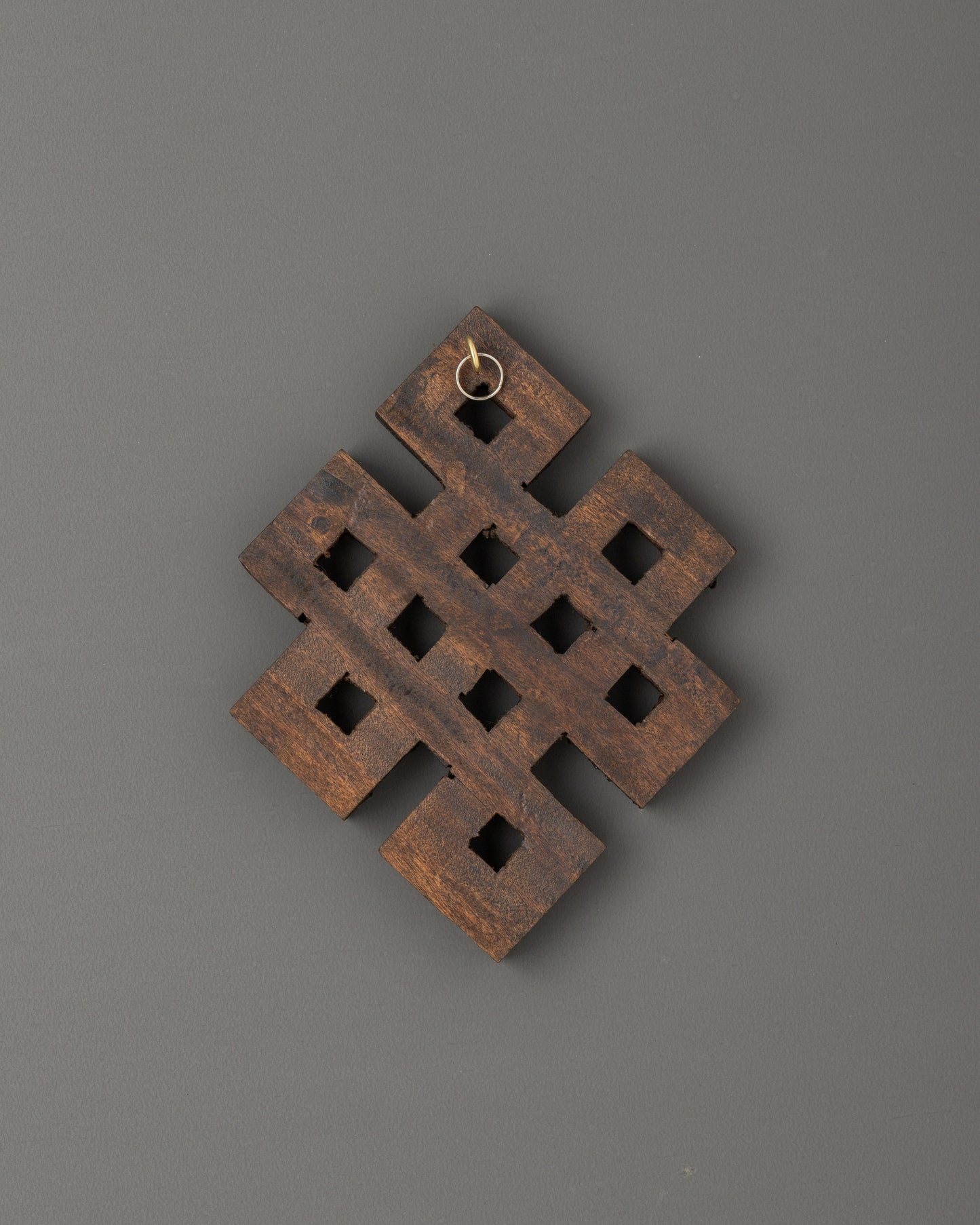 Coral Endless Knot Wall Hanging |  Infuse Your Space with Strength & Spirituality