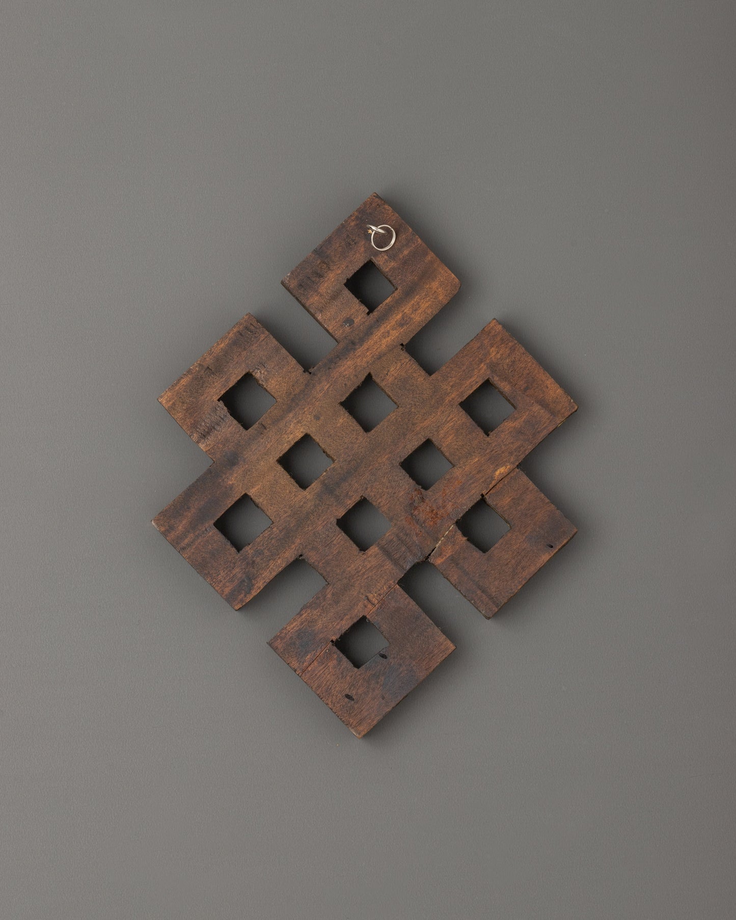 Wooden Endless Knot With Lapis Lazuli | Infuse Your Space with Balance and Harmony