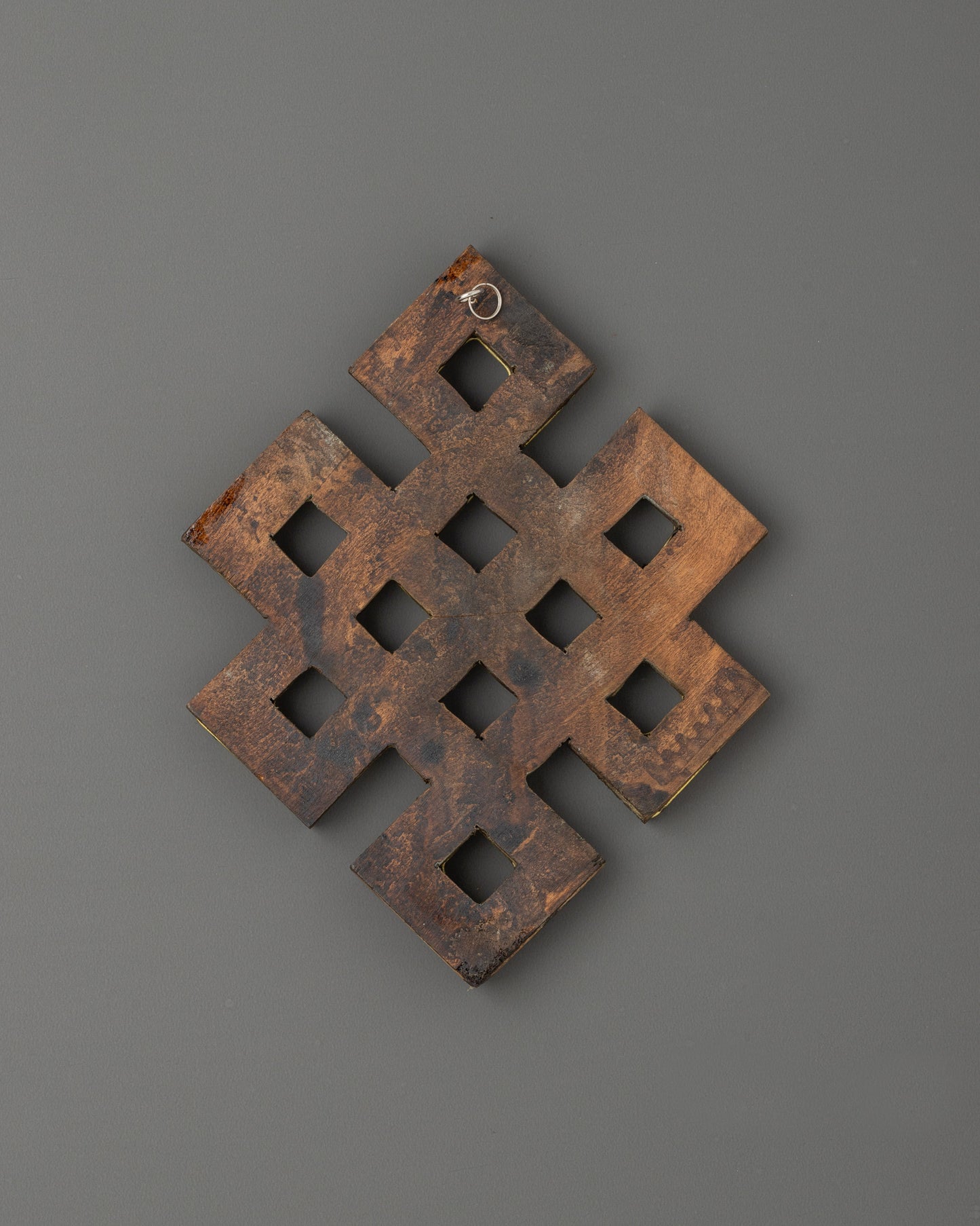 Turquoise Endless Knot Wall Art | Traditional Tibetan Handcrafted Wall Decor