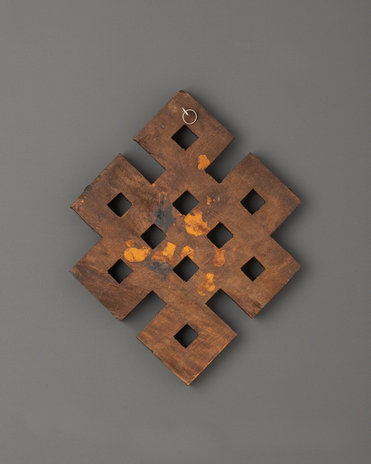 Coral Endless Knot Wall Art | Handcrafted Wooden Art for a Peaceful and Stylish Living Space