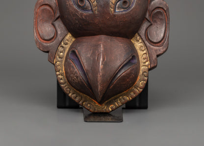 Wooden Garuda Mask | Symbol of Strength and Divine Power