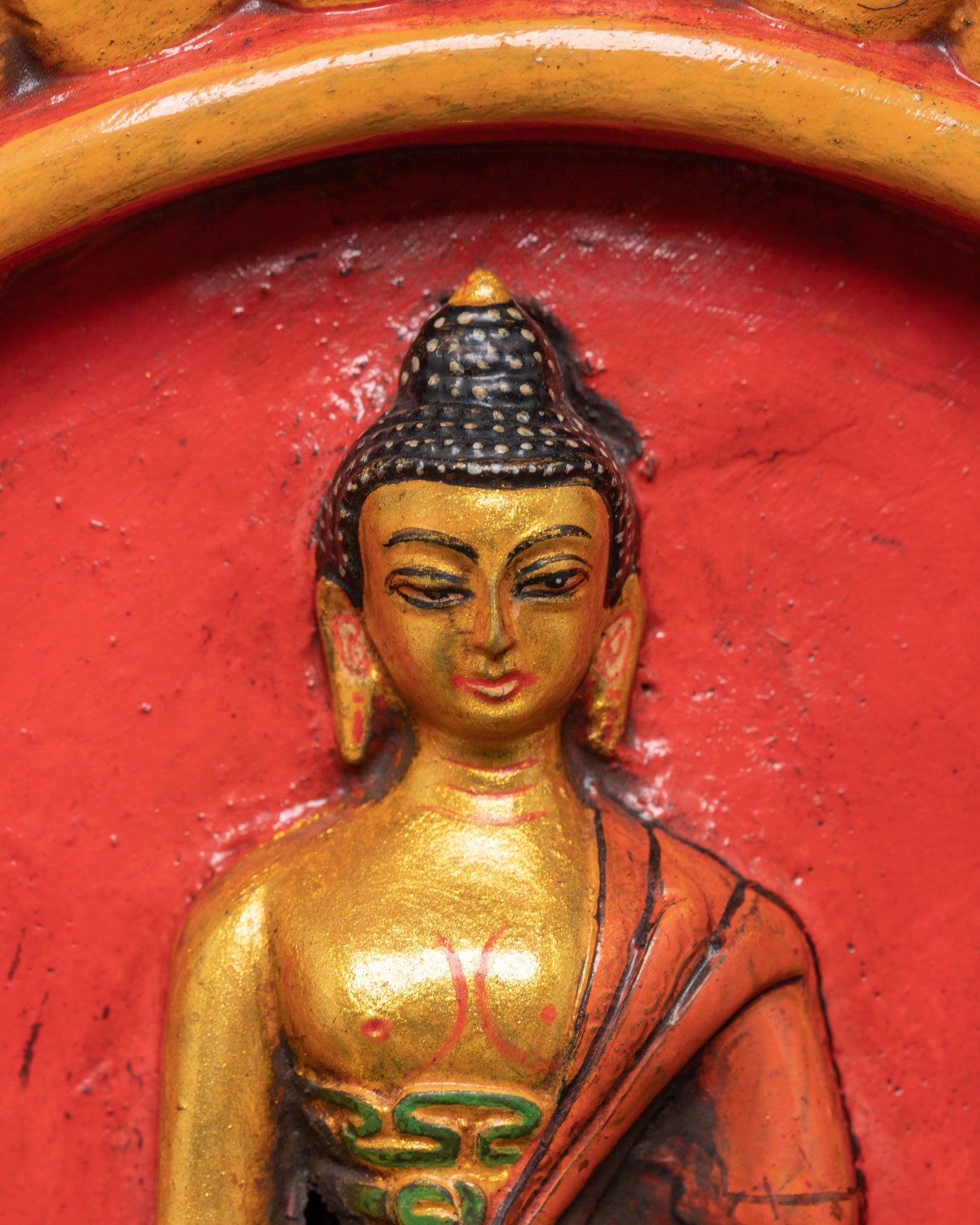 Shakyamuni Buddha Wall Hanging with Auspicious Symbols | The Awakened One