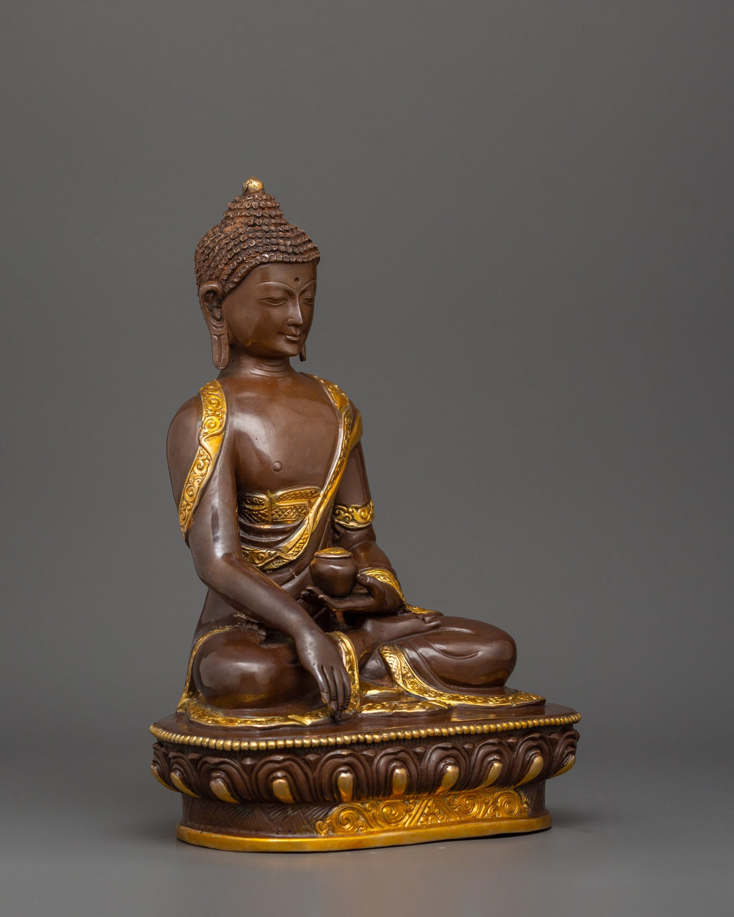 Shakyamuni Buddha Oxidized Copper Statue | The Enlightened One