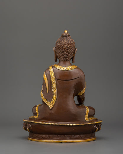 Shakyamuni Buddha Oxidized Copper Statue | The Enlightened One