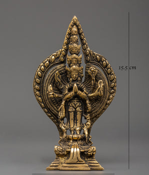 1000-Armed Chenresig Brass Statue | Avalokiteshvara Bodhisattva Sculpture