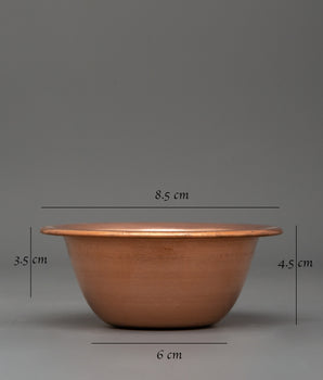 Copper Offering Water Bowls |  Ritual & Meditation