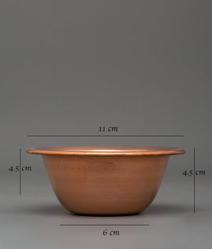 Copper Offering Water Bowls |  Ritual & Meditation