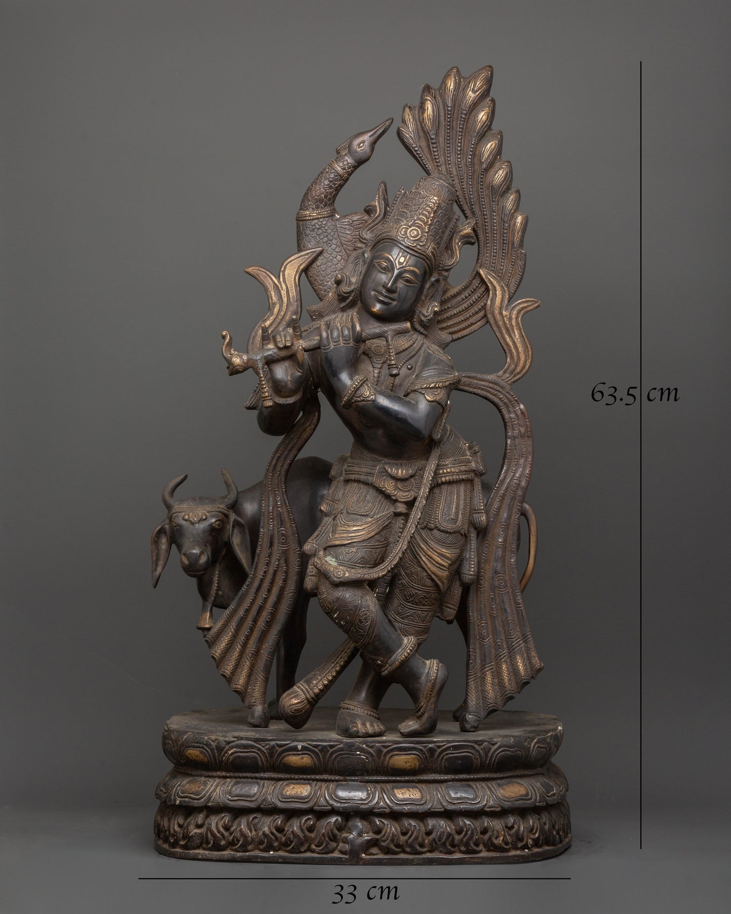 Krishna Statue | Handcrafted Brass Divine Sculpture