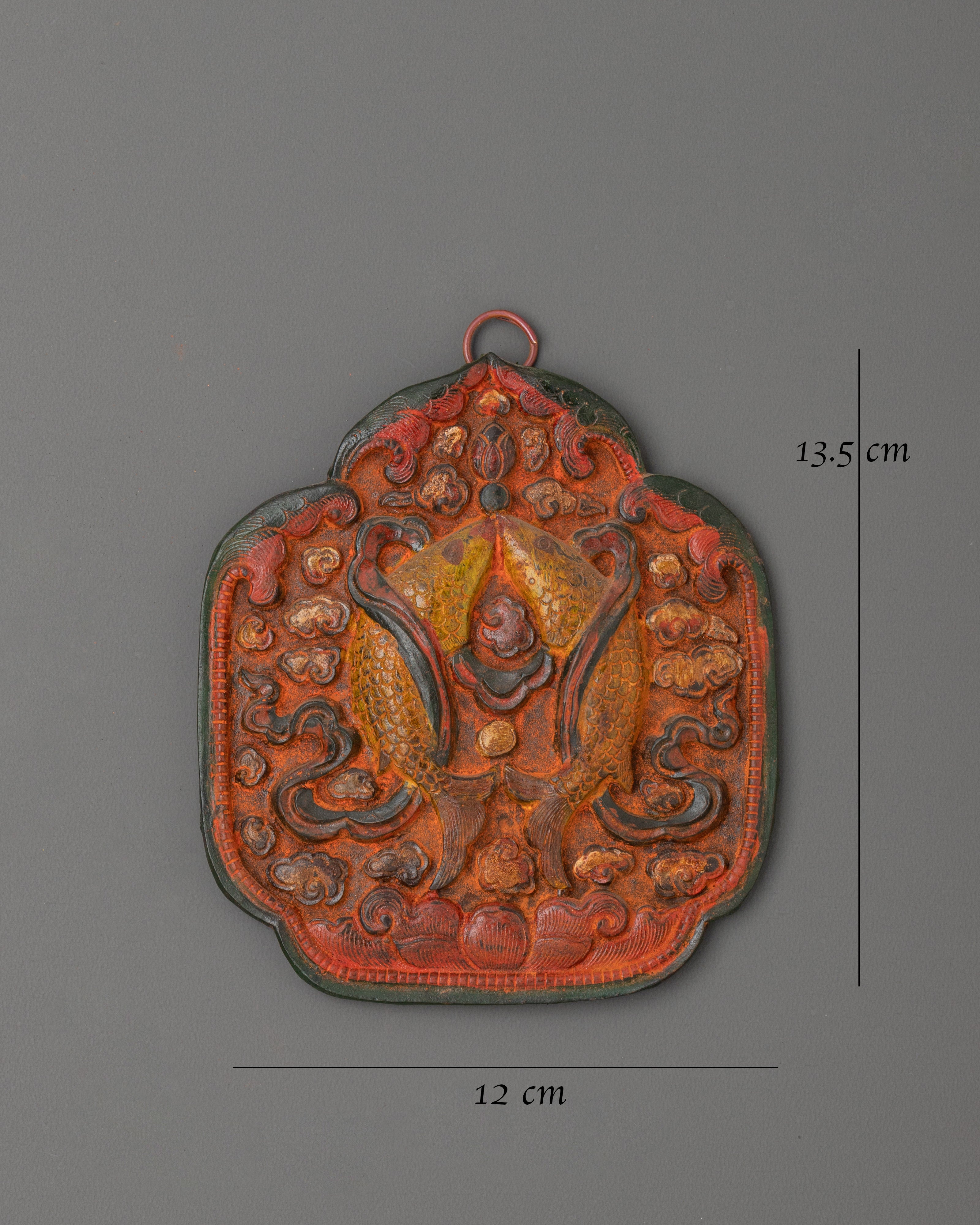 Two Golden Fish Wall Hanging | Freedom and Auspiciousness Decor