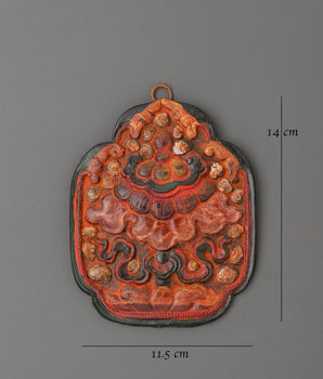 Parasol Symbol Wall Hanging | Tibetan Copper Decoration