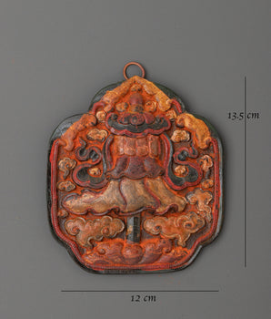 Parasol Sacred Symbol Wall Hanging | Tibetan Copper Protection Symbol
