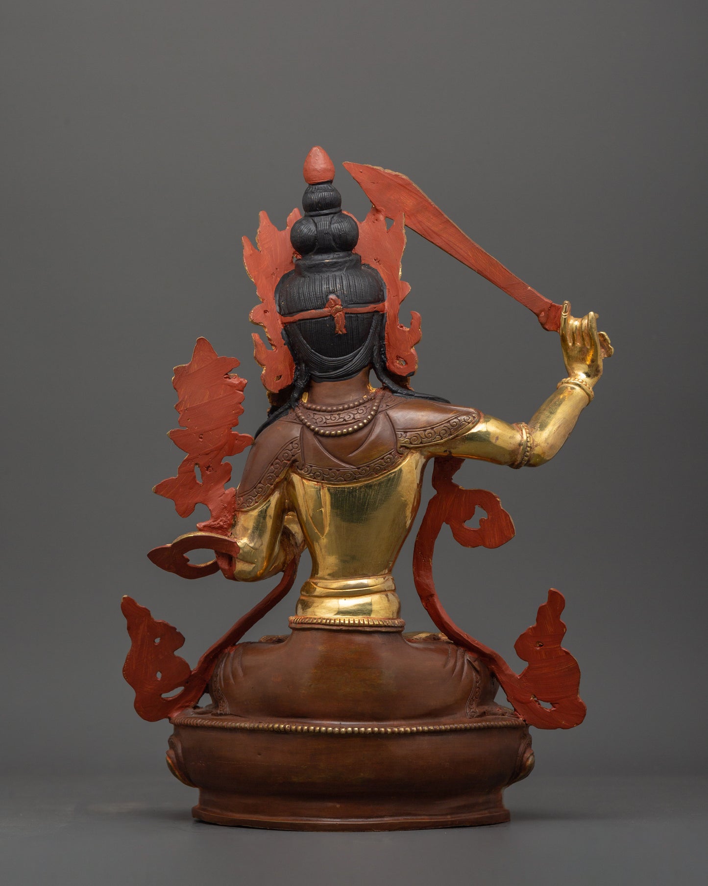 Tibetan Wisdom Deity Manjushri Statue | Bodhisattva of Wisdom and Insight