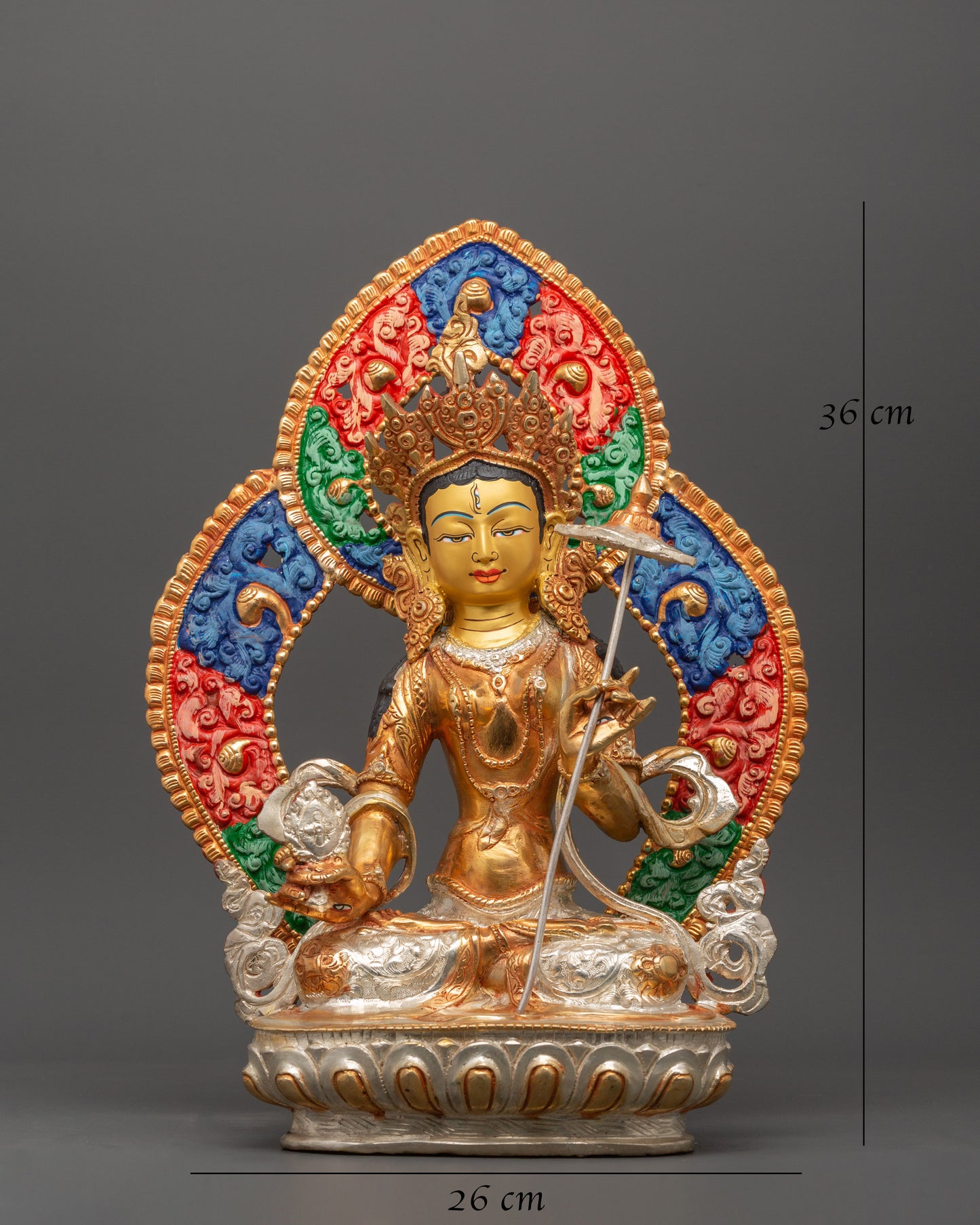 Dukar Deity of Protection and Wisdom Sculpture | Sitatapatra Holding a White Parasol