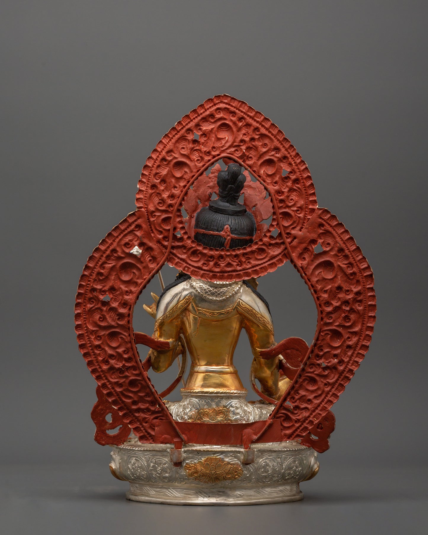 Dukar Deity of Protection and Wisdom Sculpture | Sitatapatra Holding a White Parasol