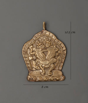 Tibetan Skeleton Deity Citipati Wall Hanging | Art for Protection & Wisdom