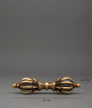 Tibetan Vajra Ritual Tool | Hand-Carved Tibetan Spiritual Symbol of Power & Enlightenment