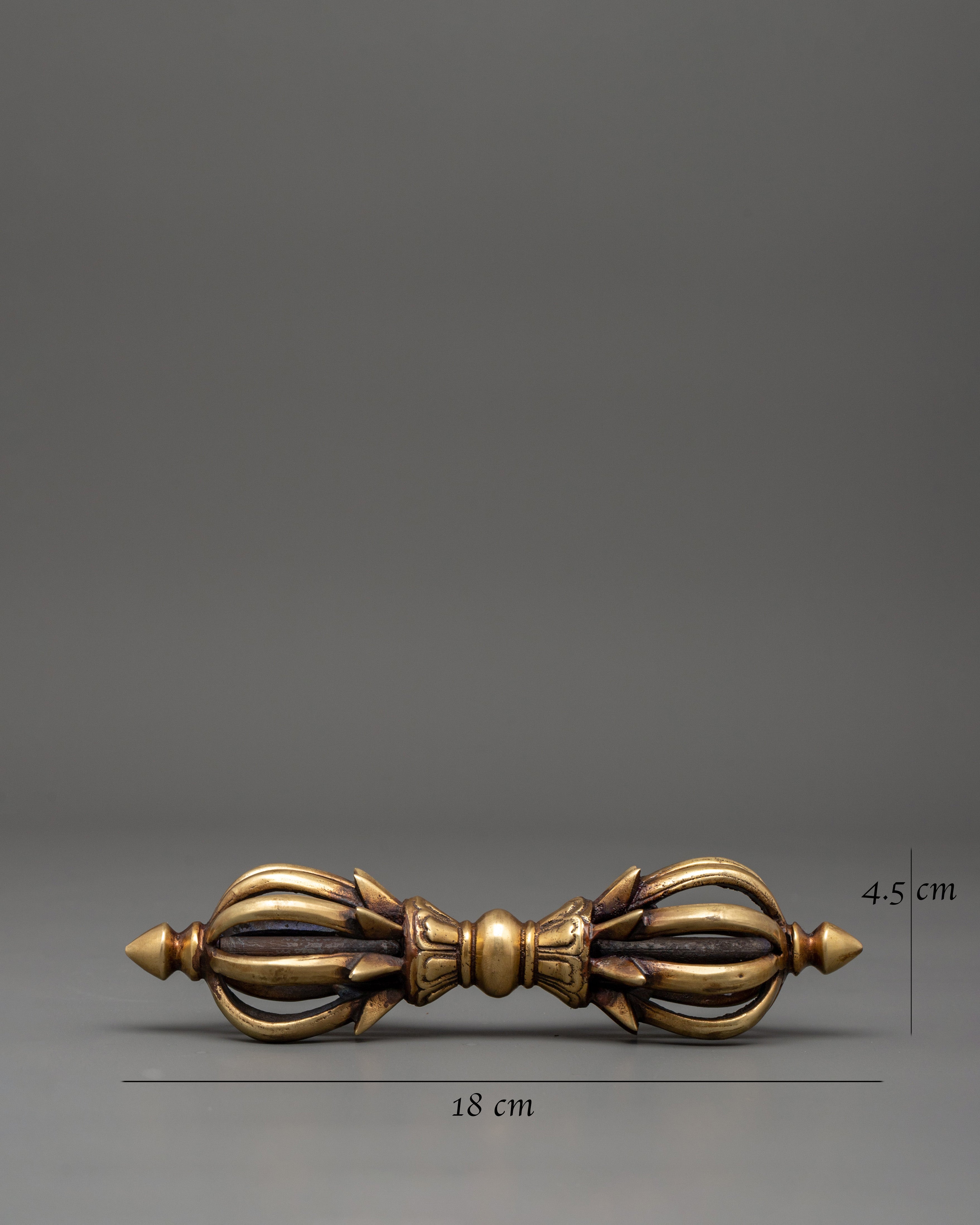 Tibetan Vajra Ritual Tool | Hand-Carved Tibetan Spiritual Symbol of Power & Enlightenment