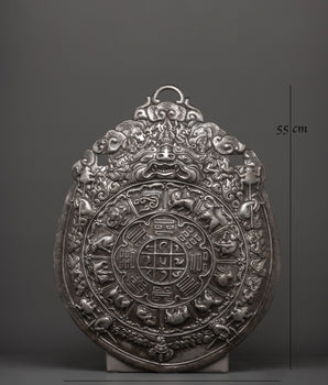 Wheel of Life Wall Hanging | Handcrafted Iron Wall Art