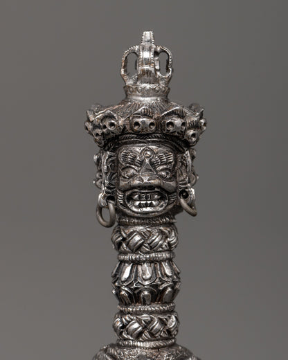 Iron Body Phurba | Tibetan Ritual Dagger with Vajra and Wrathful Deity