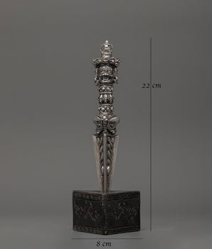 Iron Body Phurba | Tibetan Ritual Dagger with Vajra and Wrathful Deity