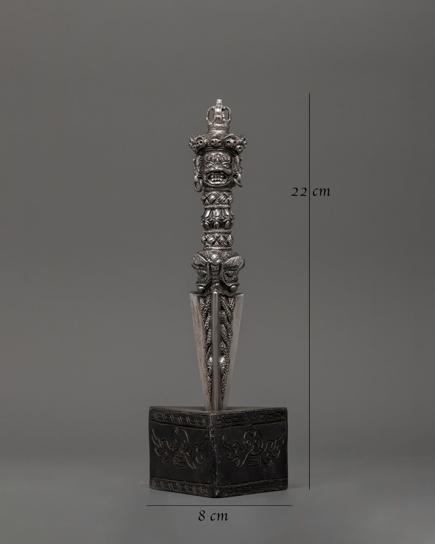 Iron Body Phurba | Tibetan Ritual Dagger with Vajra and Wrathful Deity