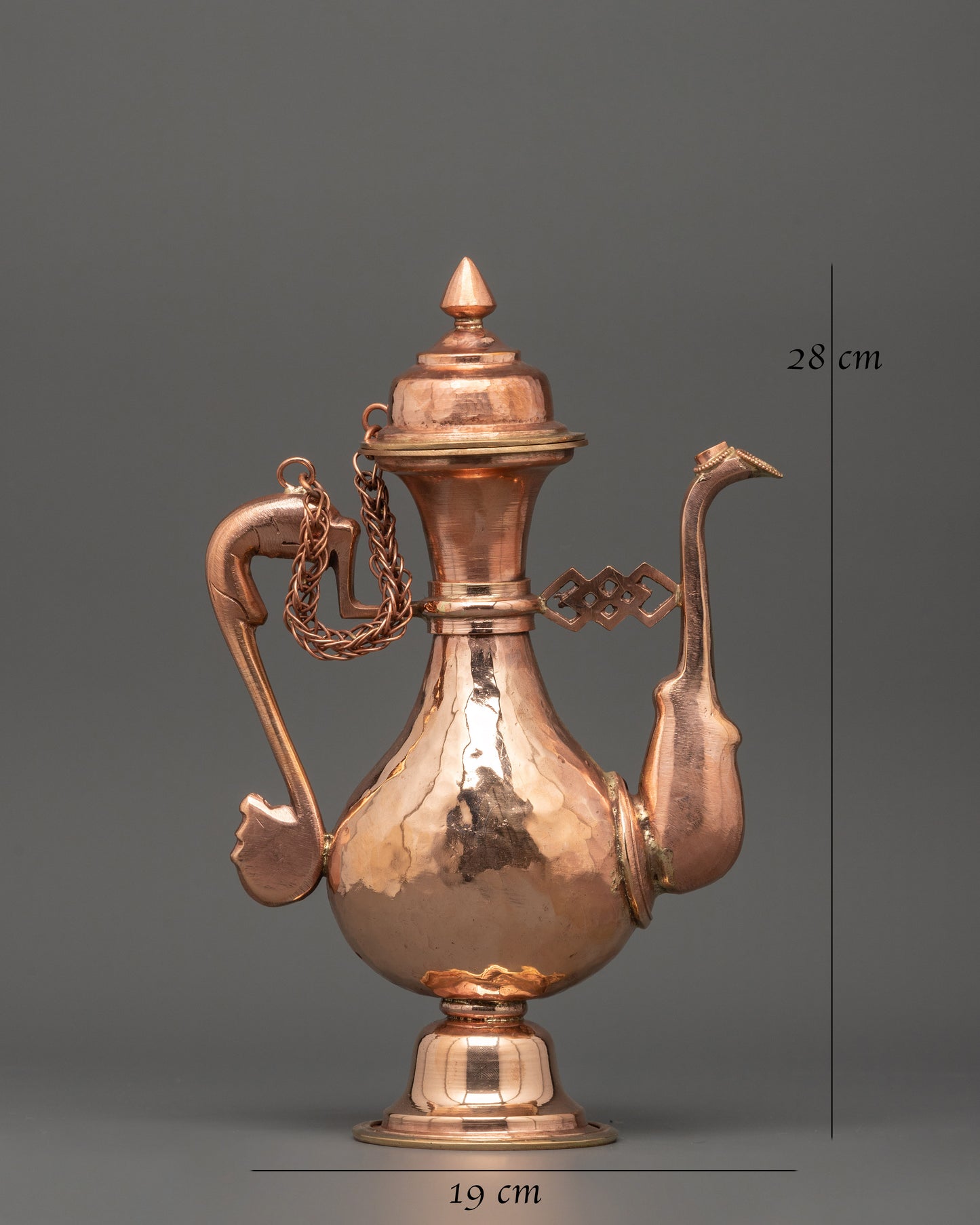 Buddhist Copper Ceremonial Ewer | Sacred Ritual Vessel