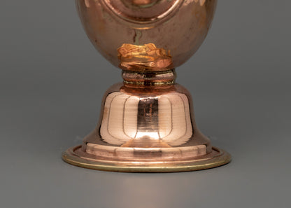 Buddhist Copper Ceremonial Ewer | Sacred Ritual Vessel