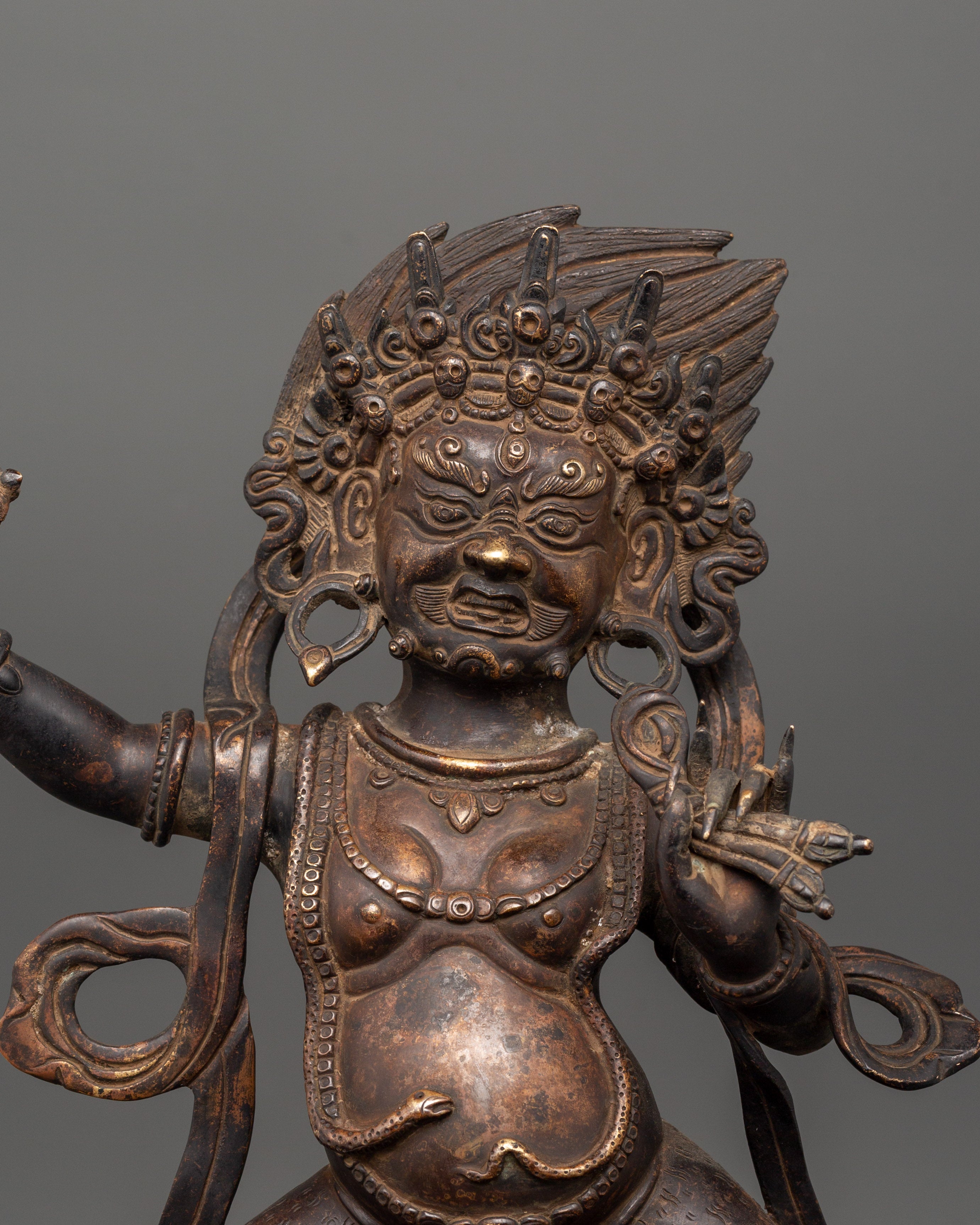 Bodhisattva Vajrapani Sculpture | The Guardian of Wisdom