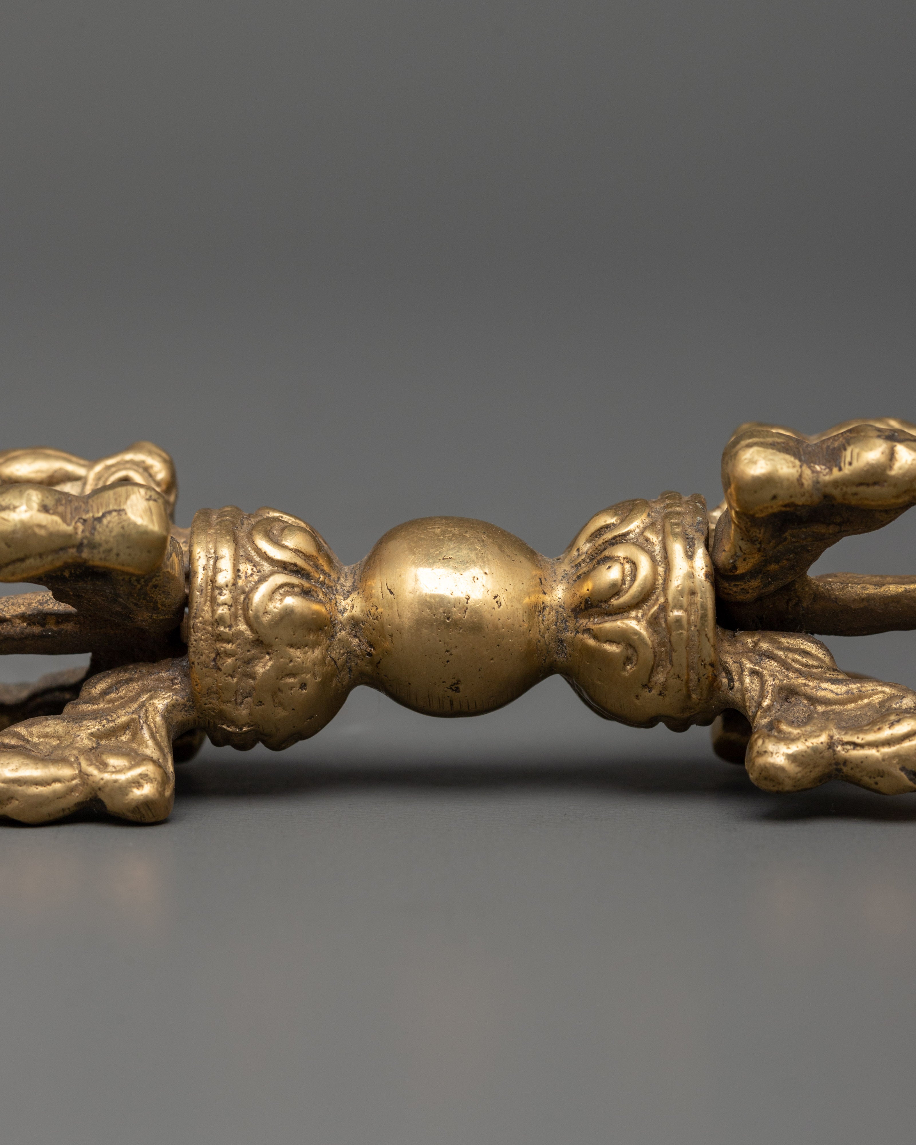 Ceremonial Buddhist Vajra | Traditional Brass Dorje Ritual Object