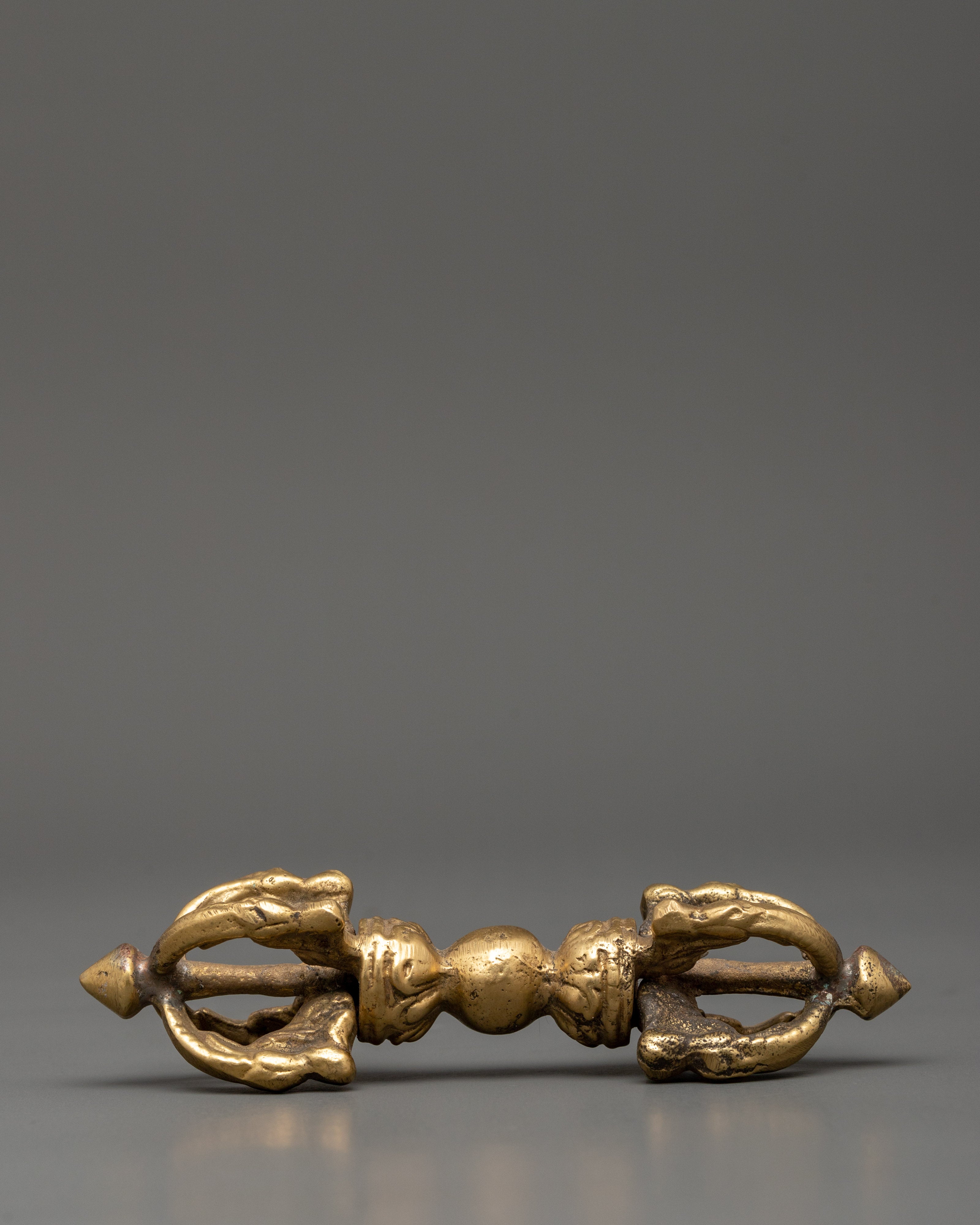 Ceremonial Buddhist Vajra | Traditional Brass Dorje Ritual Object
