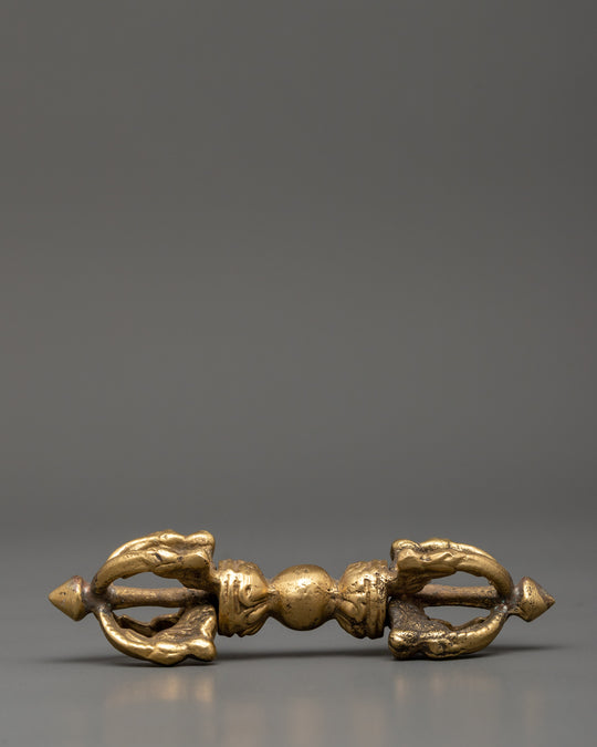 Ceremonial Buddhist Vajra | Traditional Brass Dorje Ritual Object