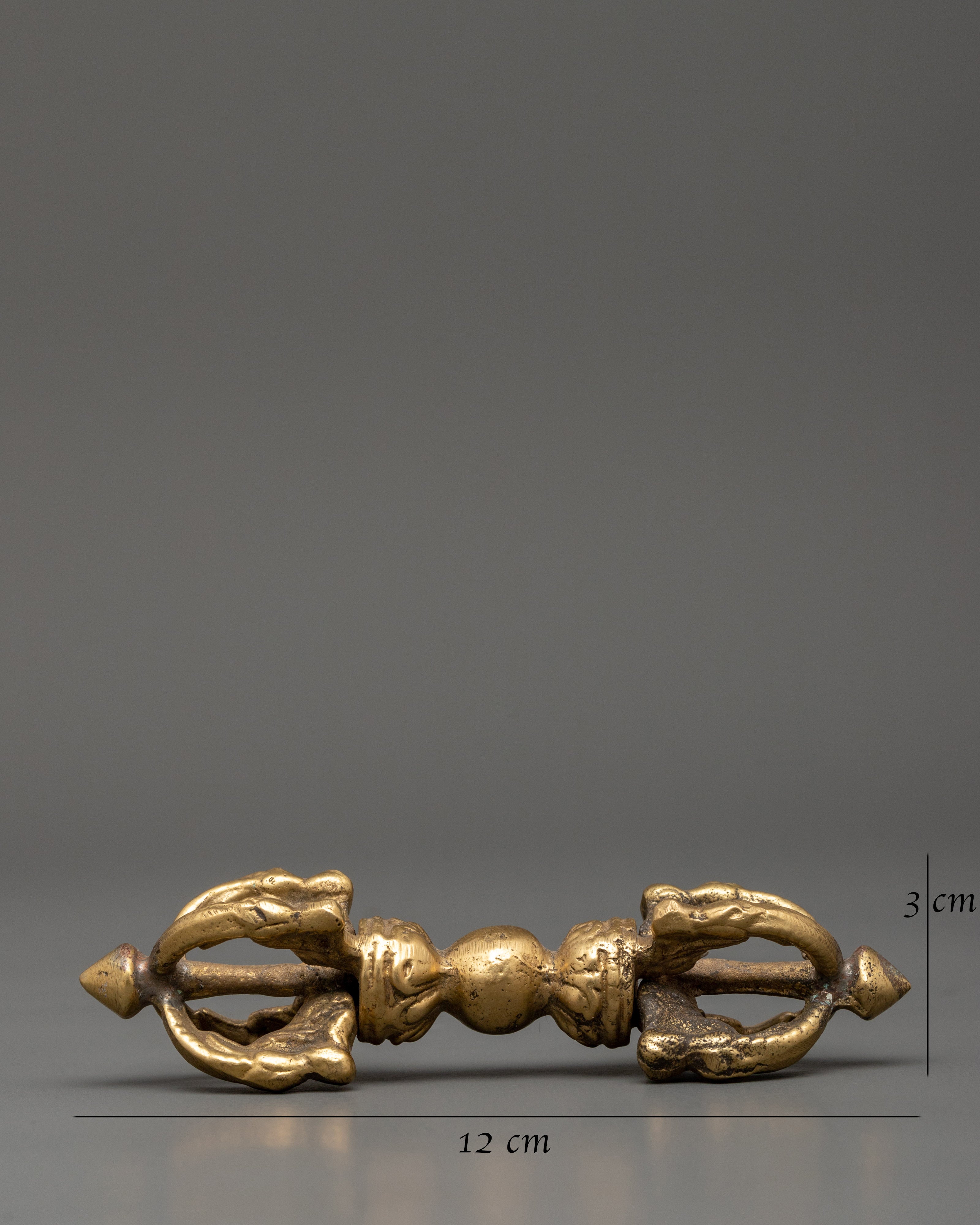 Ceremonial Buddhist Vajra | Traditional Brass Dorje Ritual Object