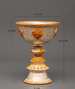 Copper Butter Lamp for Shrine | Traditional Artwork
