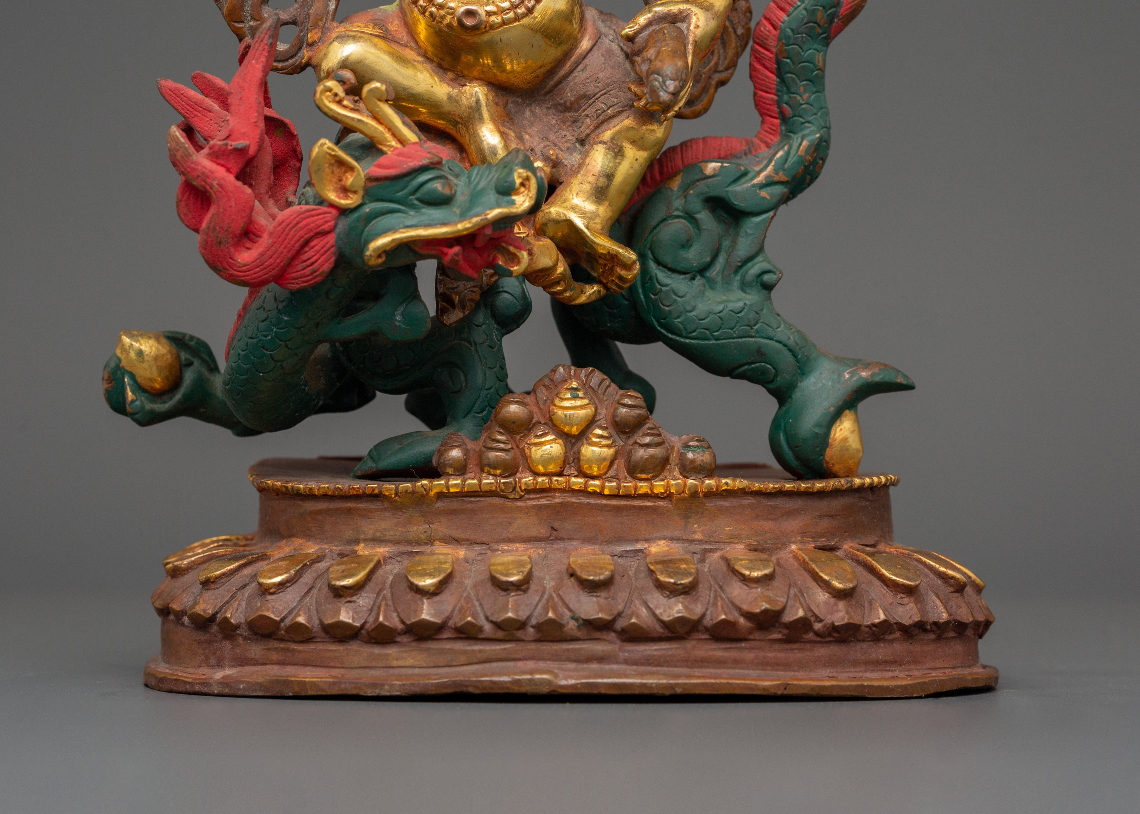 White Dzambhala Sculpture | Symbol of Wealth and Blessings